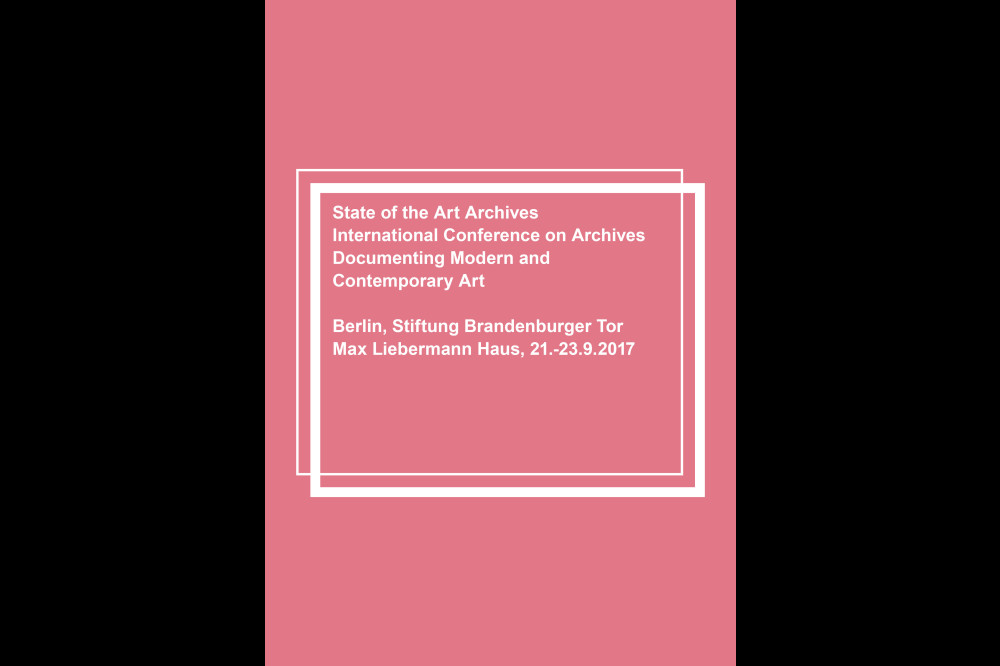 Announcement for State of the Art Archives